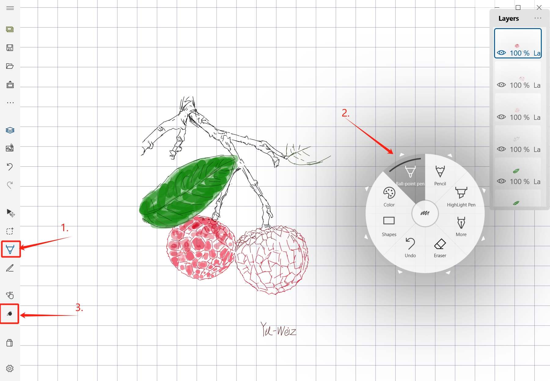 Switch to Sketching mode