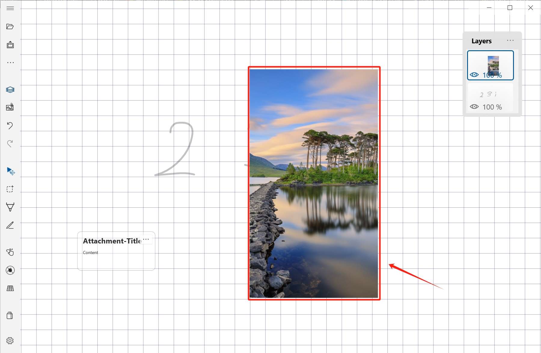 Select layer background