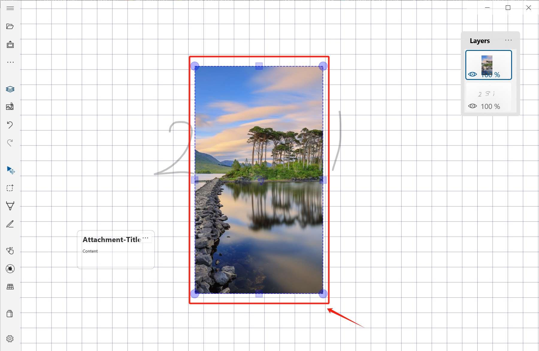 Adjust layer background