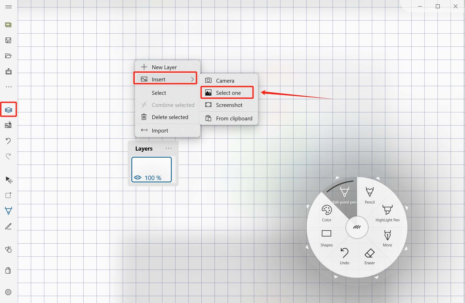 Add image as layer
