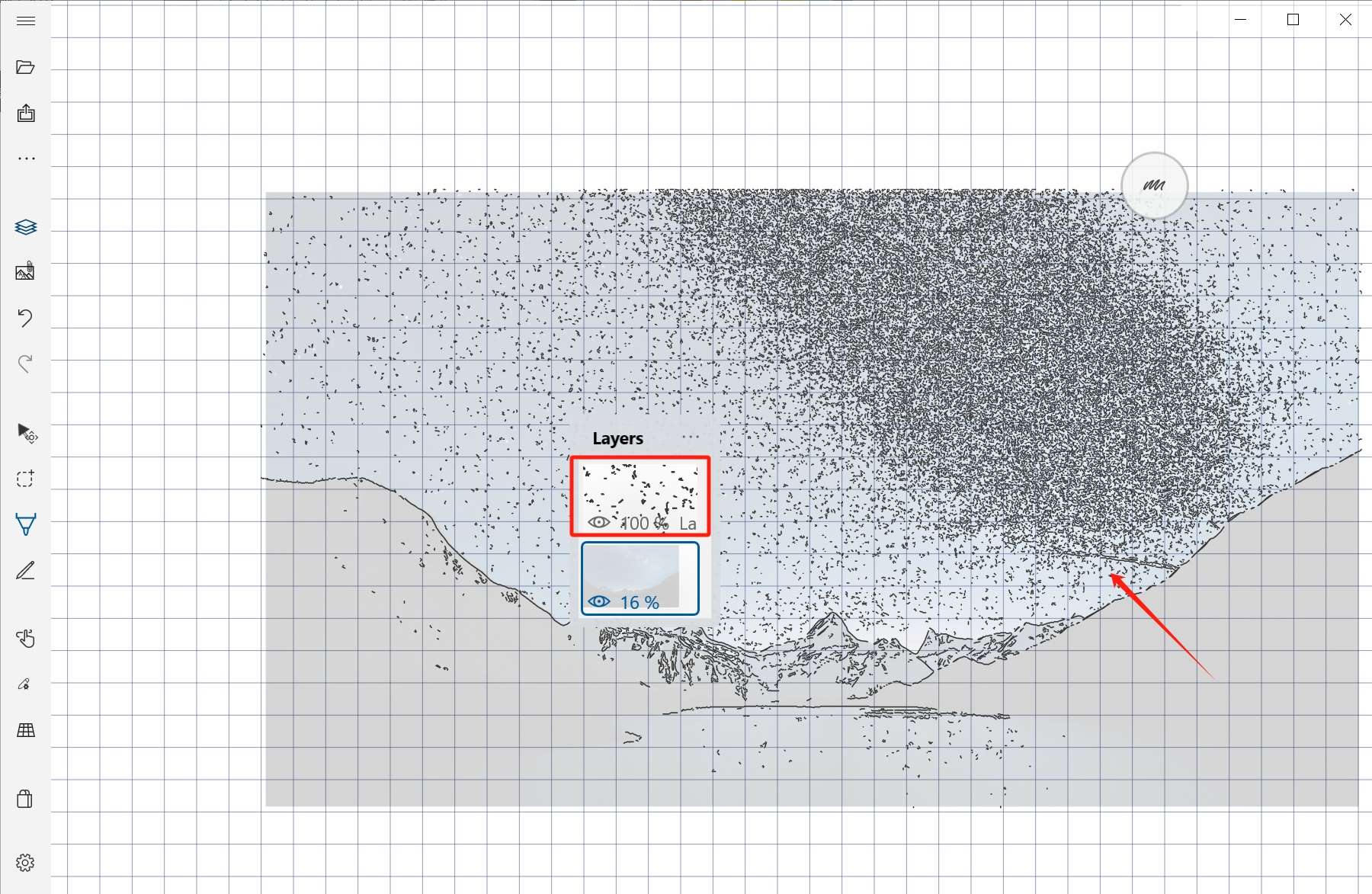 Stroke extraction screenshot